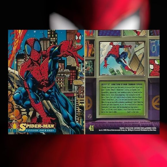 1994 Fleer - The Amazing Spider-Man - Spider-Man Fantastic Four Files - Picture 2 of 6